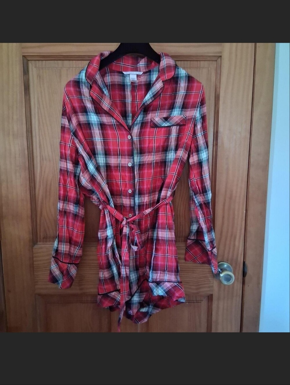 Victoria's Secret Red Plaid Romper